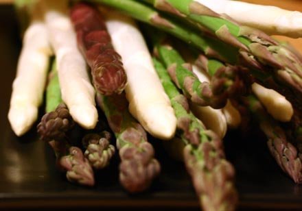 multicolored asparagus