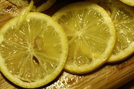 meyer lemon slices