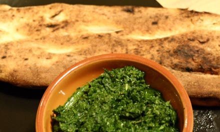 mint chutney w naan