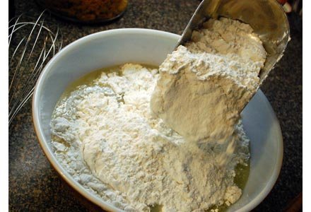 flour in bowl