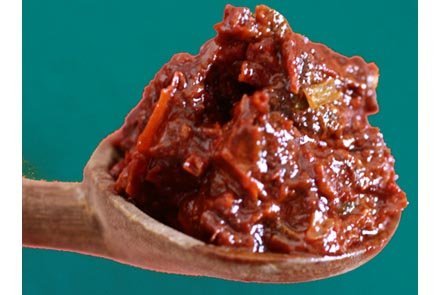 harissa on spoon